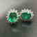 2.0 CTW Emerald & VS Diamond Earring 18K - 3