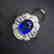 2.14 CTW Sapphire & VS Diamond Ring 18K - 2