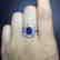2.14 CTW Sapphire & VS Diamond Ring 18K - 6