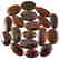 Red Power Tiger Eye Gem Lot