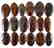 Red Power Tiger Eye Gem Lot - 4