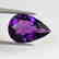 3.12 Ct Genuine Loose Amethyst Excellent Pear cut Top