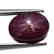 7.09 ct Oval Star Ruby