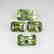 4.60 Ct Genuine 4 Loose Top Radiant cut Green