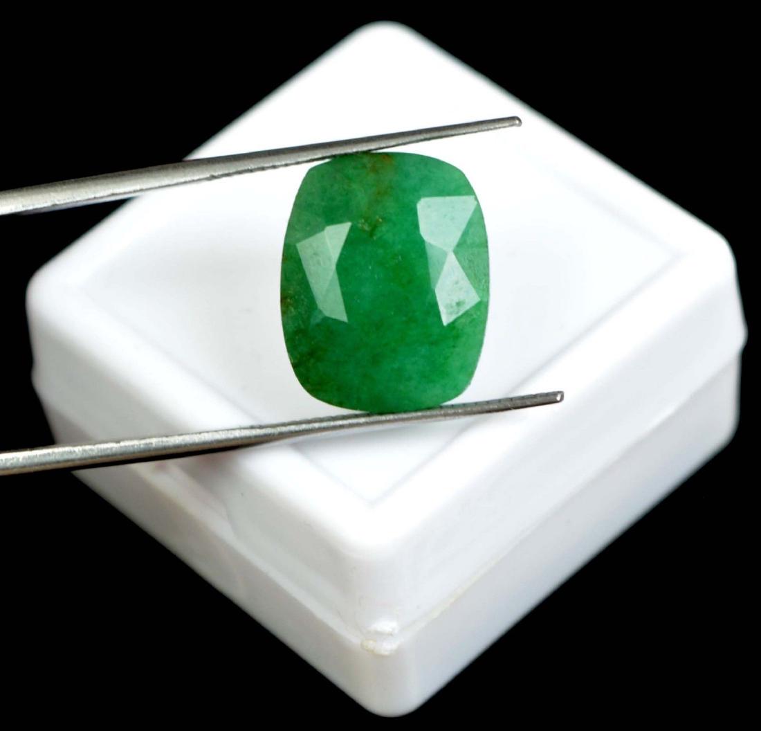 7.35 Ct Natural Green Emerald Cushion Cut IGL Certified (1 of 2)
