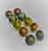 Multi color Tourmalines 10pcs-9.70 ct