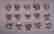 Morganite 6mm cushions 15pcs-13.25ct