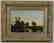 Emile Lambinet Oil Painting Punts at a quiet landing