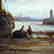 Antique 19th Century Shore Scene with Beached Fishing - 4