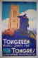 Vintage Art Deco Belgium Travel Poster Tongres Tongeren