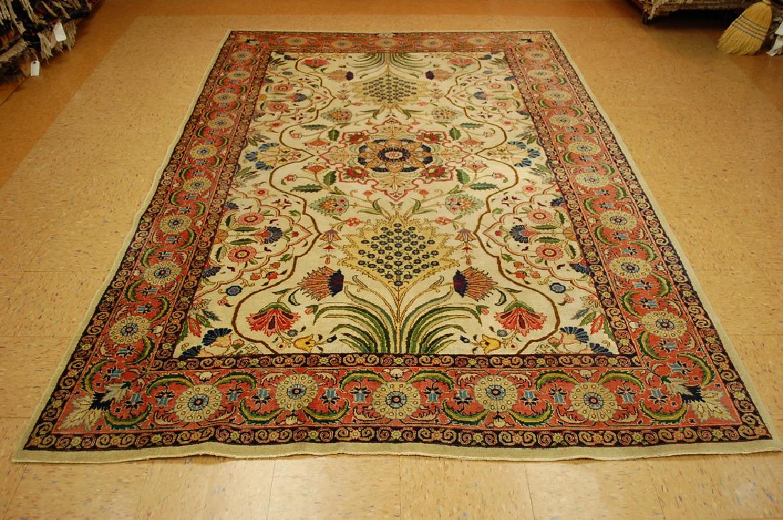 Antique Signed Persian Tabriz Rug 6.5x9.8 (1 of 10)