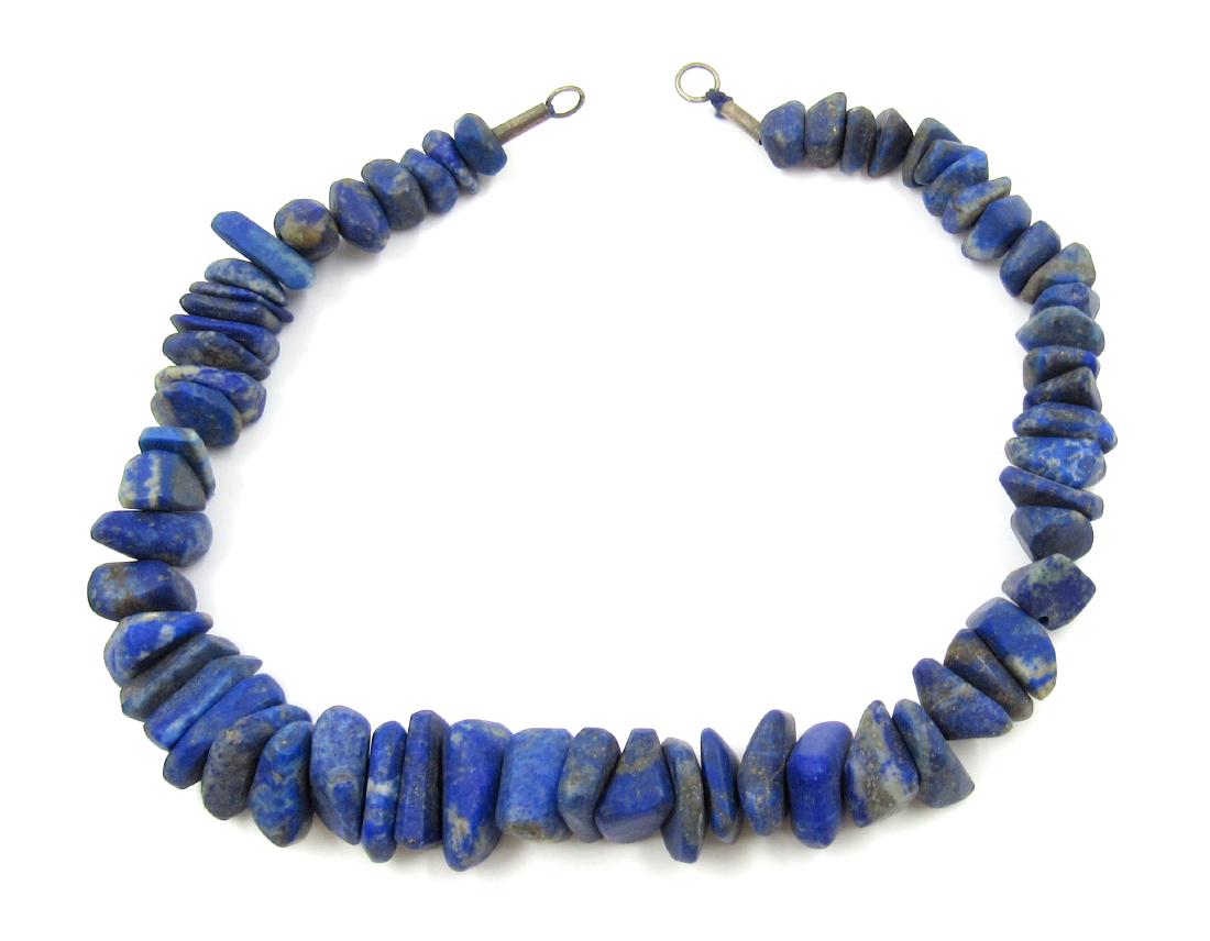 Ancient Egyptian Lapis Lazuli Beaded Necklace (1 of 5)