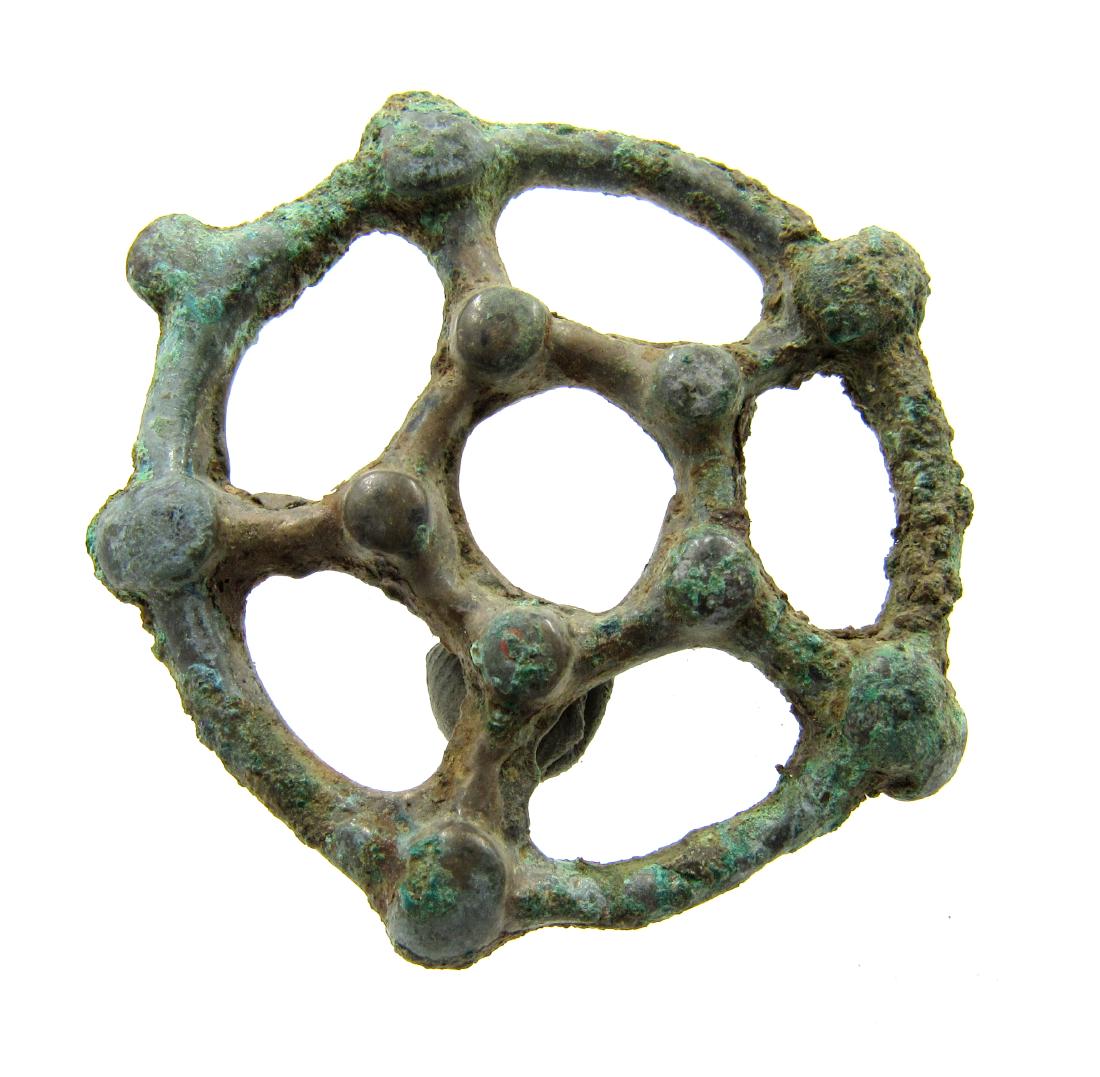 Ancient Bronze Age Open-Work Sun Amulet (1 of 2)