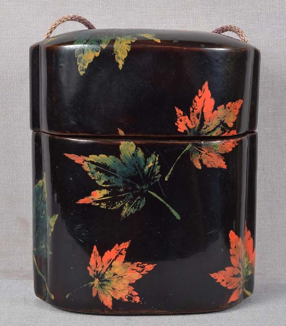 19c Japanese lacquer INRO maple leaves (1 of 6)