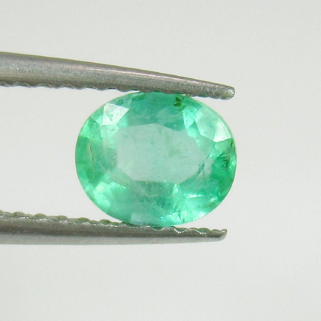 0.66 Ct Genuine Loose Zambian Emerald Oval cut (1 of 2)