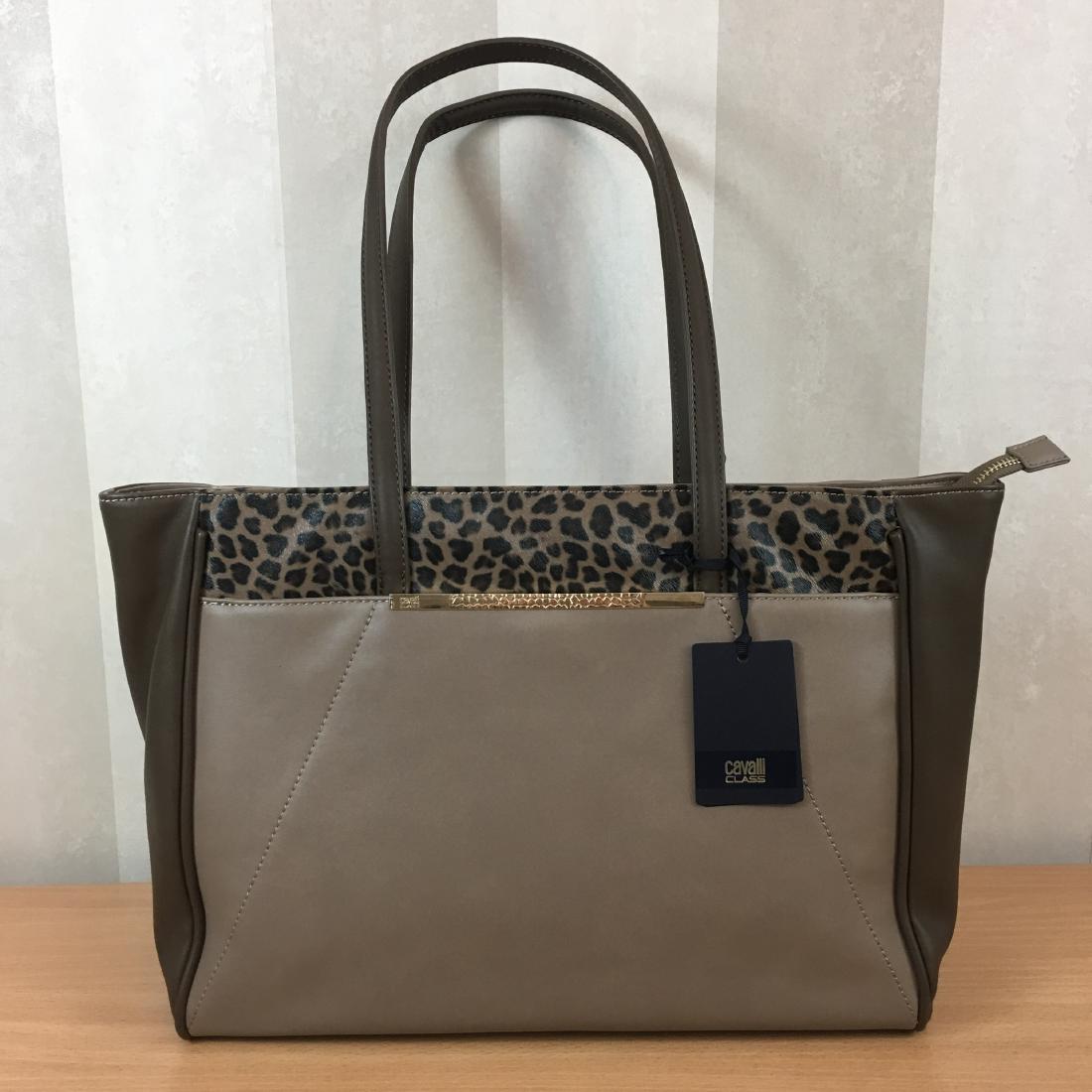 Roberto Cavalli CLASS Eco Leather Shopping Bag Shoulder (1 of 10)