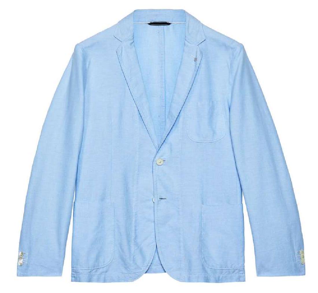 Men’s GANT Blue Super Lightweight Oxford Shirt Blazer / (1 of 8)