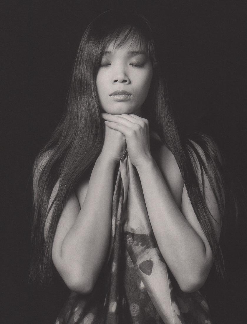 MAPPLETHORPE - Jade: Artist: MAPPLETHORPE Print Title: Jade Medium: Duotone Egraving Printed 1989 in the US Image size (inches) approx. 10 x 7.5 Robert Mapplethorpe was an American photographer, known for his stylized bla