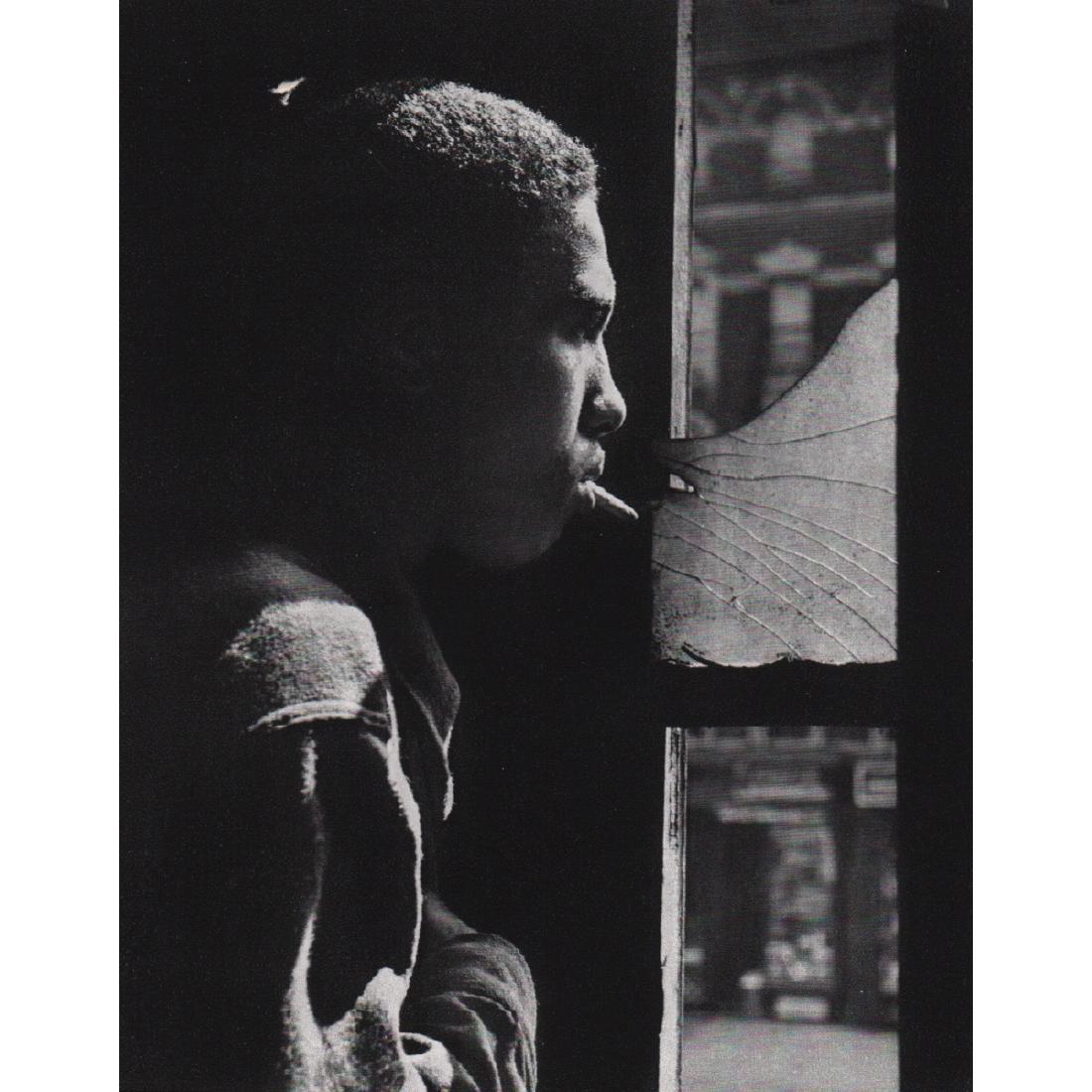 GORDON PARKS - New York City, 1948: Artist: GORDON PARKS Print Title: New York City, 1948 Medium: Sheet-fed Gravure Printing Date: 1972 Printed in France Image Size: 5 x 6.25 inches Gordon Roger Alexander Buchanan Parks(1912-2006) was a