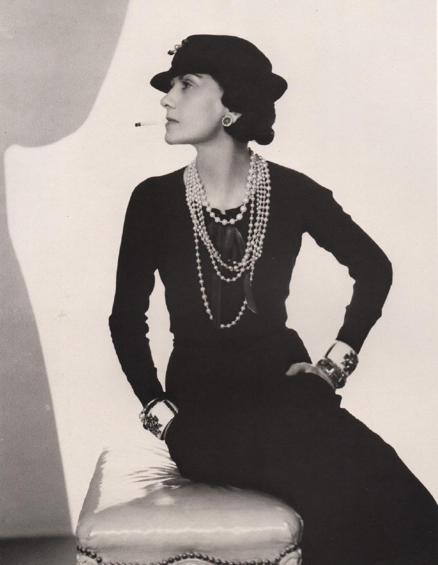 MAN RAY - Mme. Gabrielle (Coco) Chanel, 1930: Artist: MAN RAY Print Title: Mme. Gabrielle (Coco) Chanel, 1930 Medium: PhotoLitho Printed 1981 in Japan Image size (inches) approx. 9 x 7” Man Ray was an American visual artist who spent most of hi