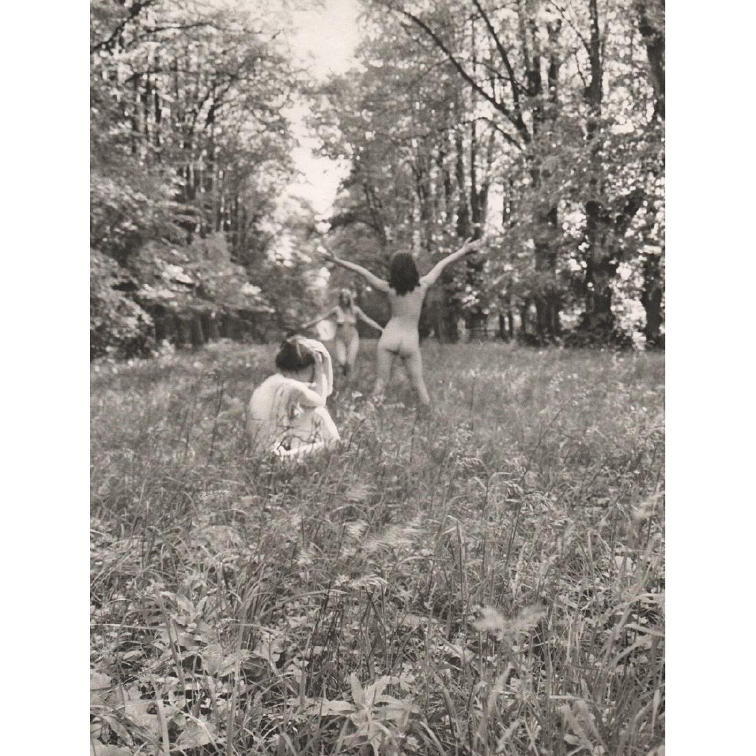 KARIN SZEKESSY - Nudes in the Field: Artist: KARIN SZEKESSY Print Title: Nudes in the Field Medium: Sheet-fed Gravure Printing Date: 1969 Printed in France Image Size: 8.5 X 11 inches Karin Szeekessy is a German photographer, born in 193