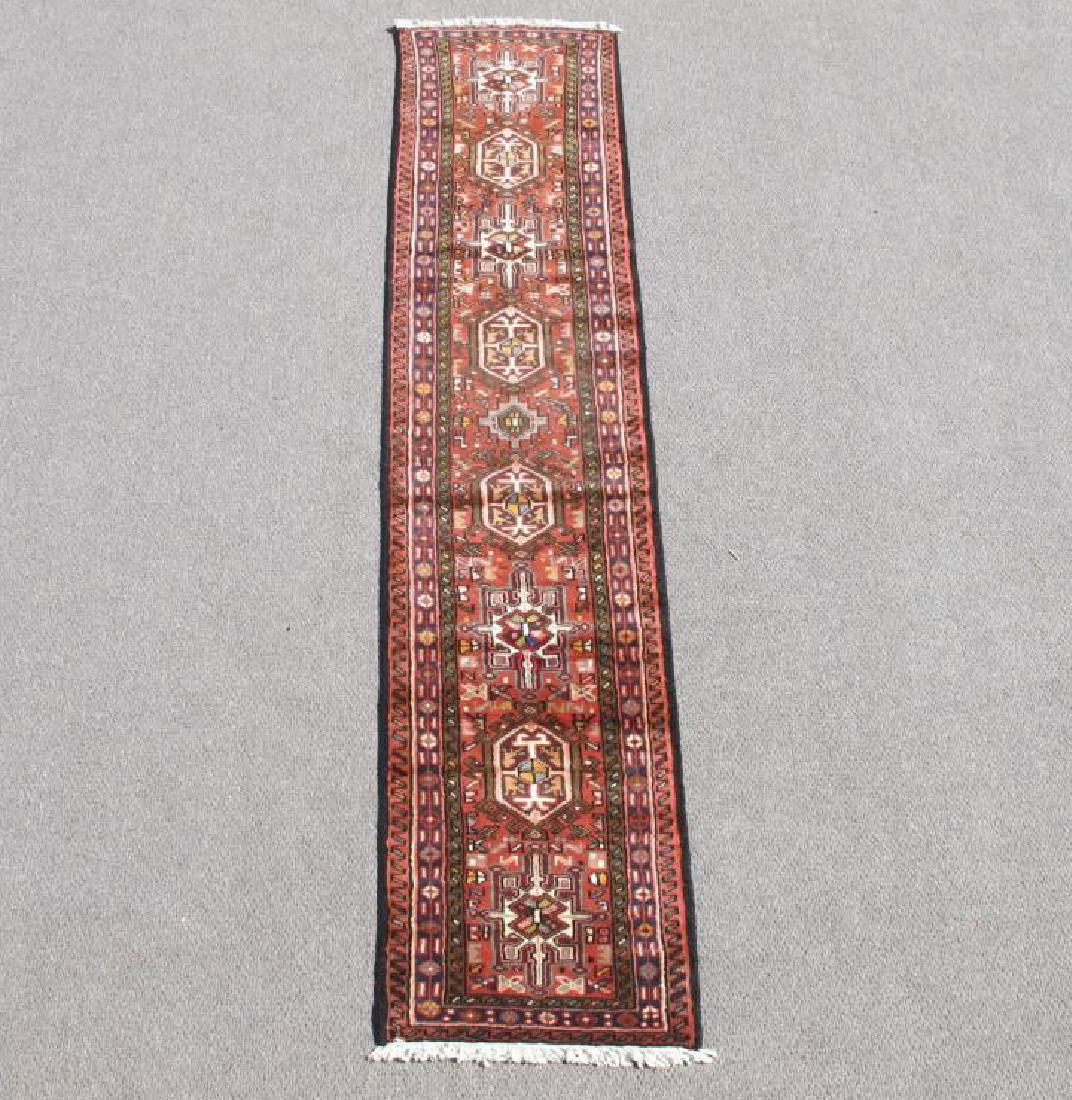 Semi Antique Persian Heriz Runner Rug 2.1x9.4 (1 of 5)