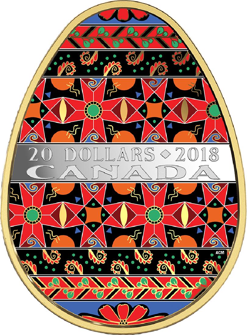 UKRAINIAN PYSANKA Easter Golden Spring Egg Shape Folk (1 of 3)