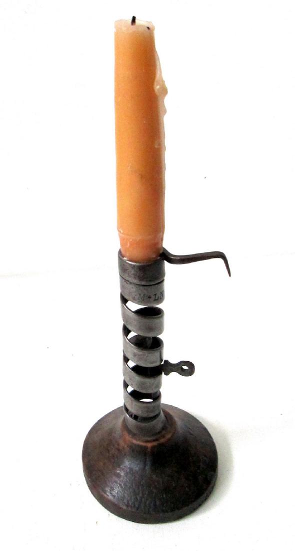 Rare signed 18thC Candlestick (1 of 10)