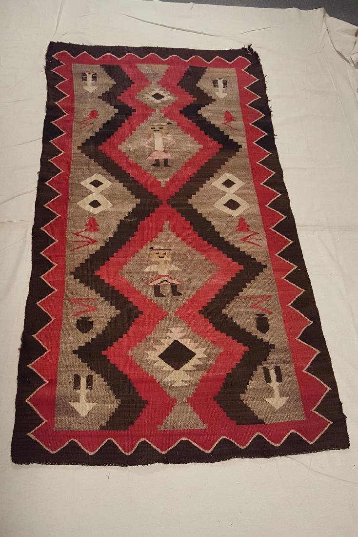Navajo Ganado pictorial rug ca 1920 (1 of 4)