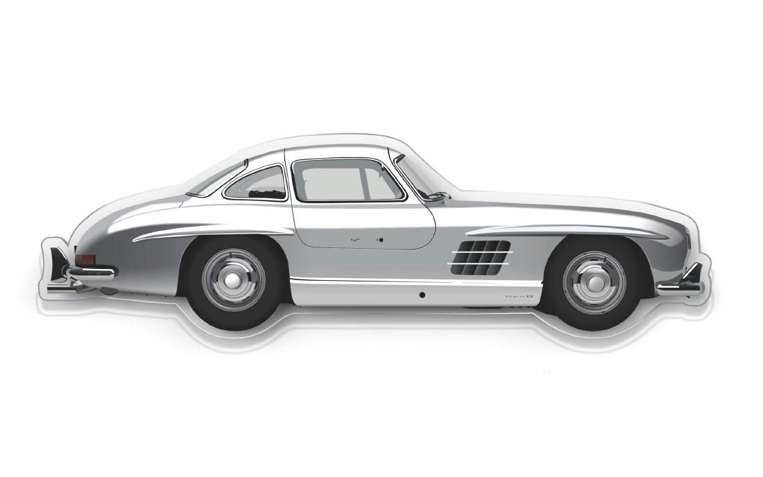 Wall Plexiglas Model Mercedes 300 SL Gullwing (1 of 11)