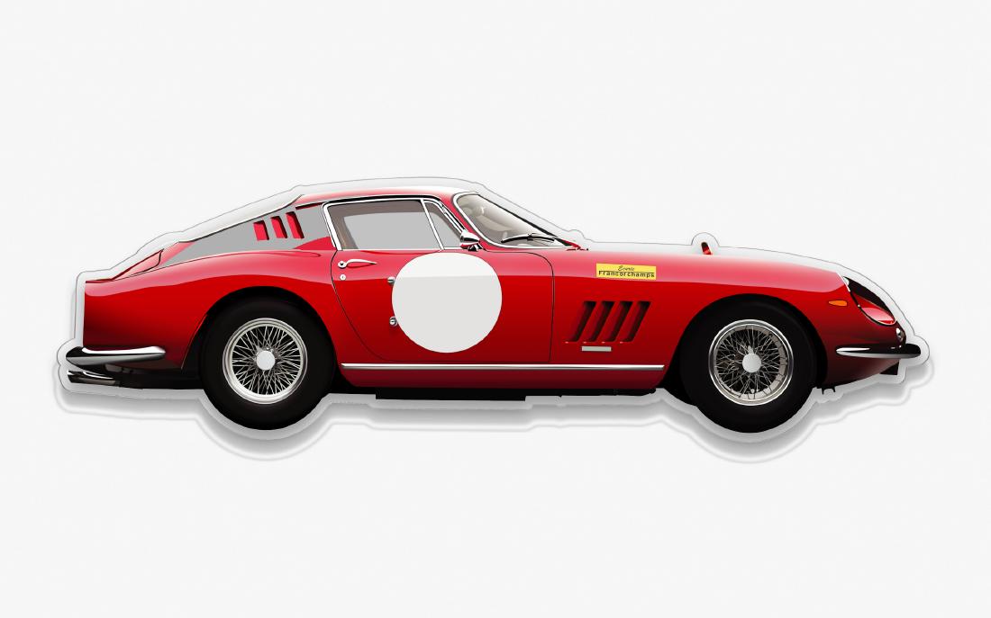 Wall Plexiglas Model Ferrari 275 GTB (1 of 5)