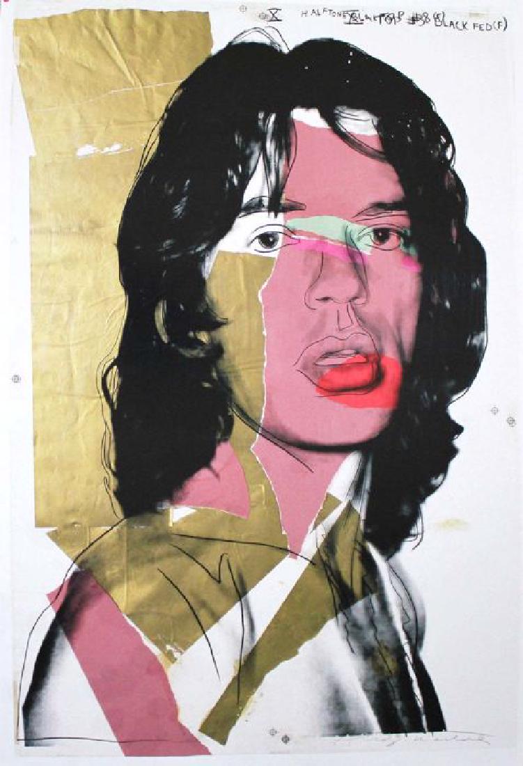 Andy Warhol Limited Edition Offset Print Mick Jagger (1 of 6)