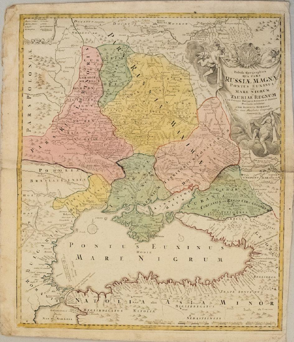 1720 Homann Map of Black Sea, Southern Russia and (1 of 1)