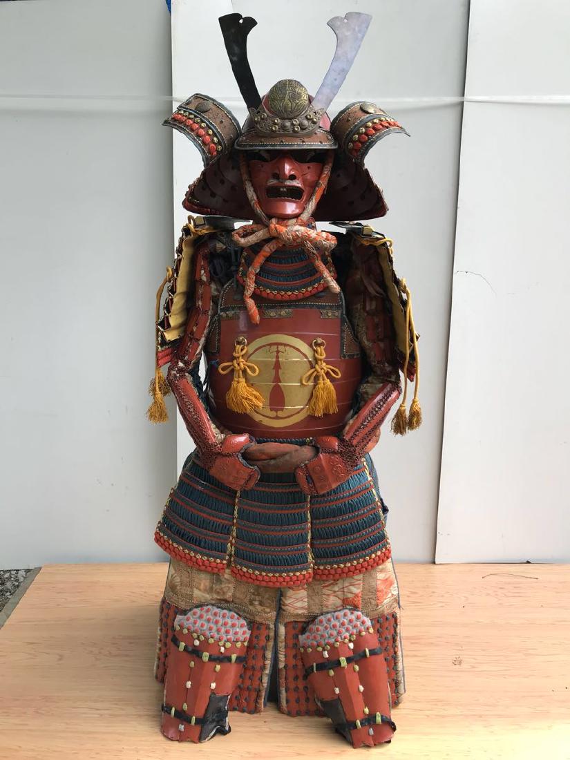 Japanese Samurai Armor Yoroi Red A Mighty Yoroi with (1 of 6)