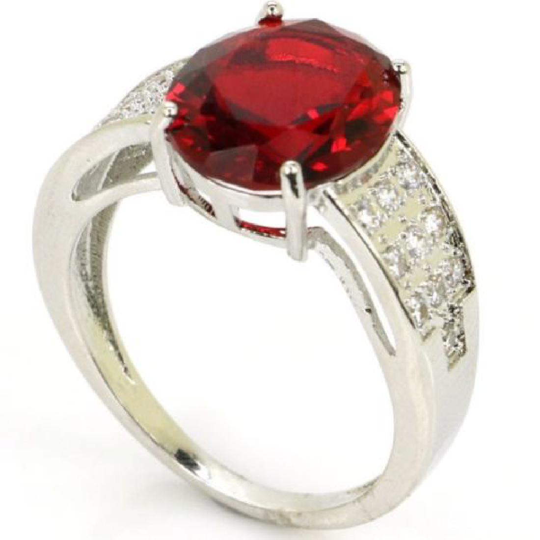 Blood Ruby  925 Silver Ring Size 7.0 (1 of 2)