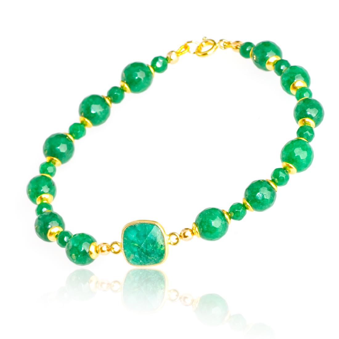 Imperial Emerald Green Jade and Emerald 5.5 carat (1 of 4)