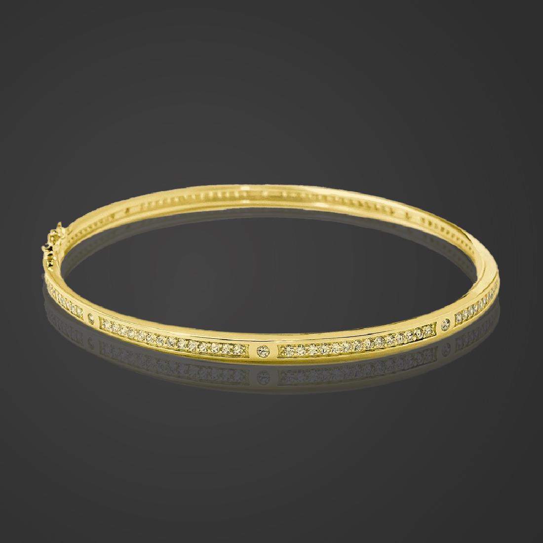 Eternity Micro Pave Set Bangle (1 of 3)