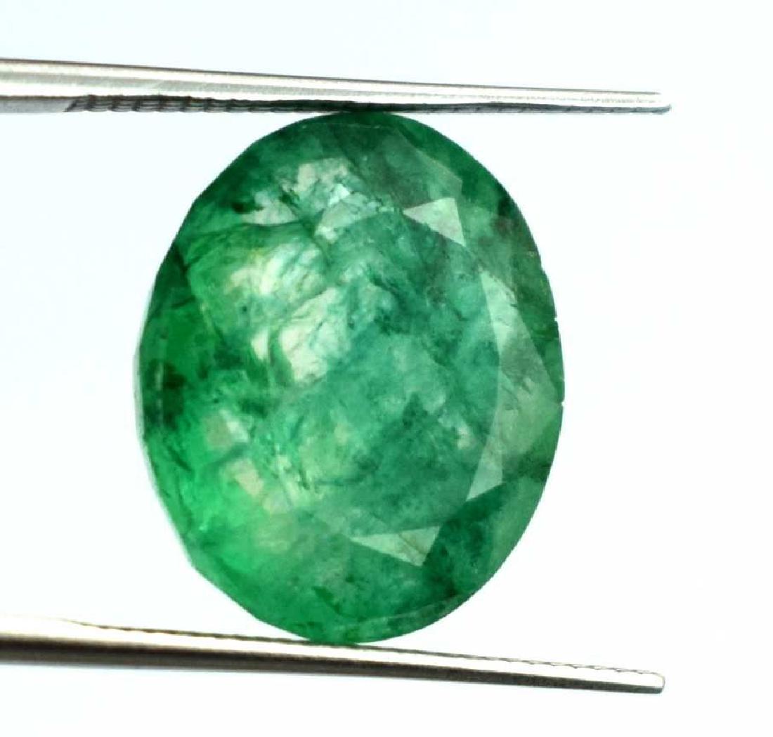 9.30 Ct Oval Green Emerald IGL Certified (1 of 3)