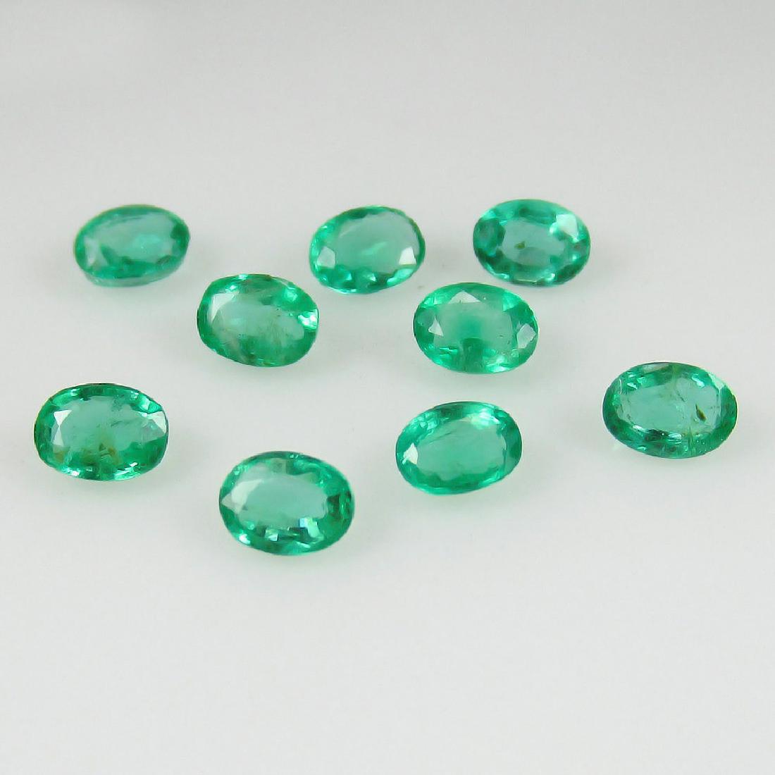 1.50 Ct Genuine 7 Loose Zambian Emerald Oval Necklace (1 of 2)