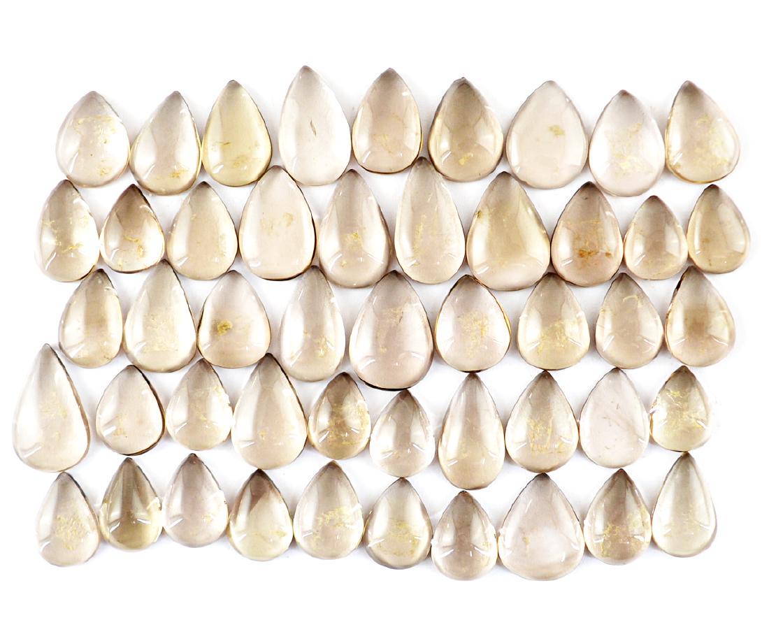 Top Dark Rare Smoky Quartz Cabochons Lot (1 of 1)