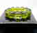Cut green amber beads bracelet 24.6 gr