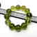 Cut green amber beads bracelet 24.6 gr - 5