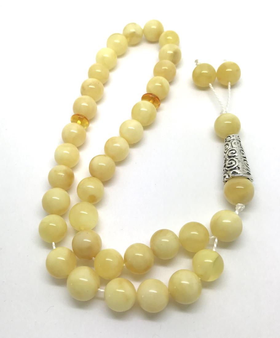 Baltic amber Islamic prayer beads tesbih ø8.5mm, 16.48 (1 of 8)