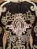 Couture silk heavily beaded evening dress - 10