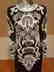 Couture silk heavily beaded evening dress - 2