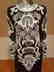 Couture silk heavily beaded evening dress - 4