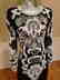 Couture silk heavily beaded evening dress - 6