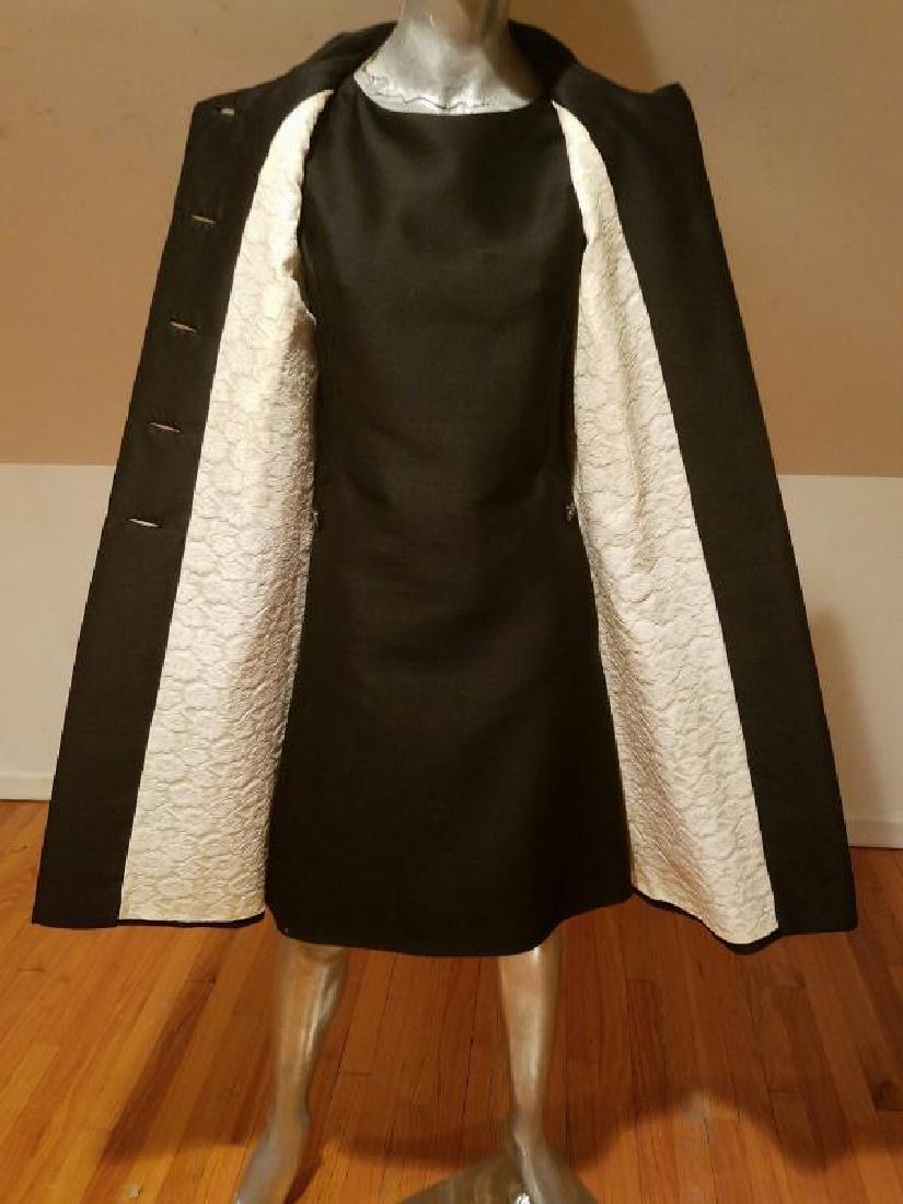 Vtg 1950 opera silk Shantung dress/coat ensemble (1 of 9)