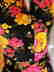 Vtg 1960's brushed jersey maxi floral gown Austrian - 4