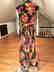 Vtg 1960's brushed jersey maxi floral gown Austrian - 5